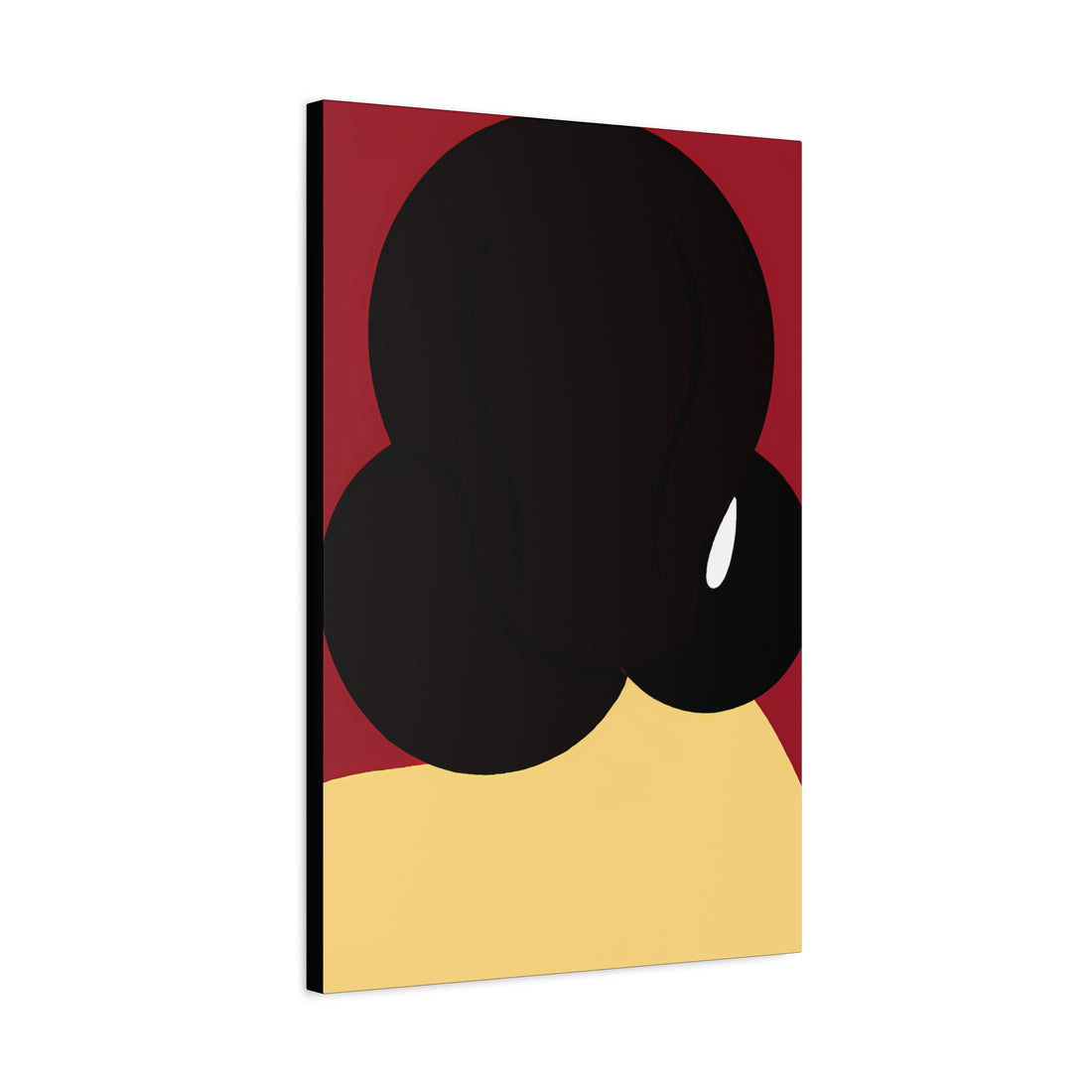 The Bun, Black Hair Art Series | Canvas Wall Art