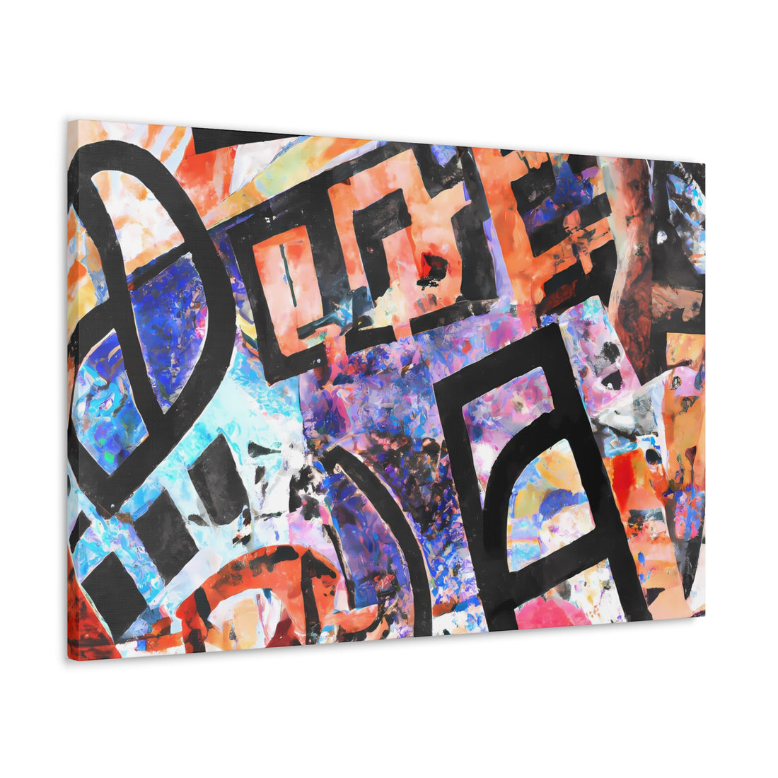 The D, Graffiti Series | Horizontal Wall Art