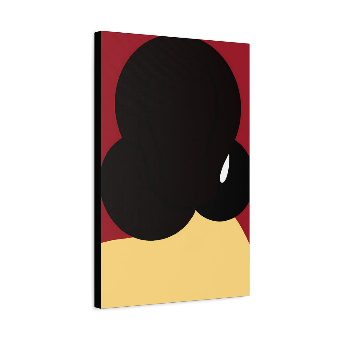 The Bun, Black Hair Art Series | Canvas Wall Art