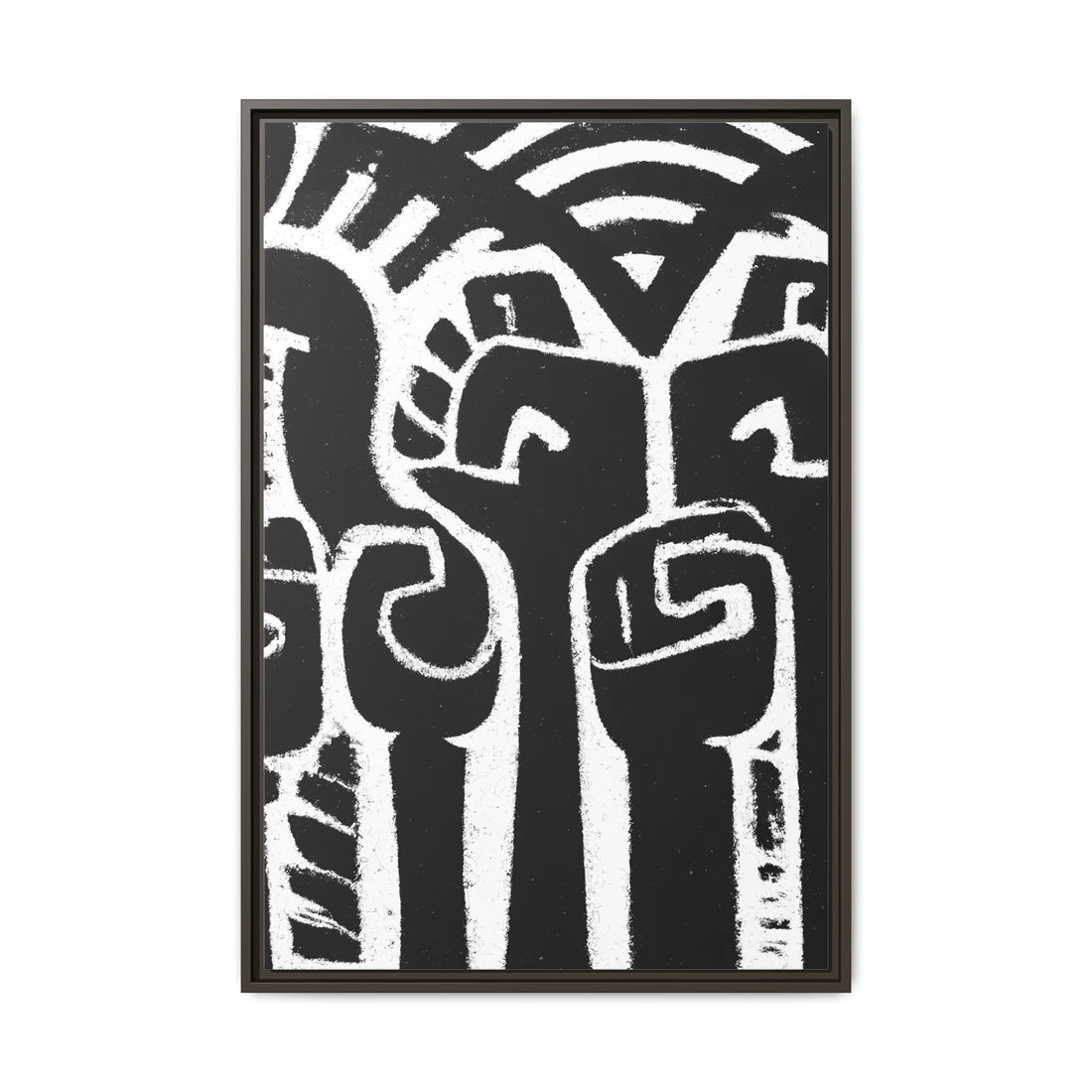 Hands Up 4, Abstract Series | Framed Canvas Wall Art