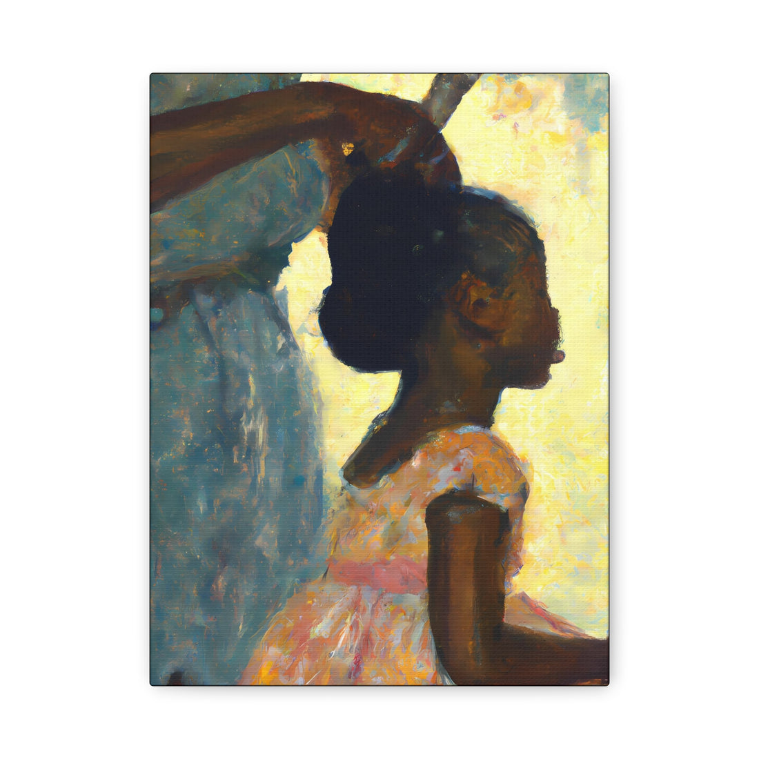 Hair Days, Daughter Series, Canvas Wall Art