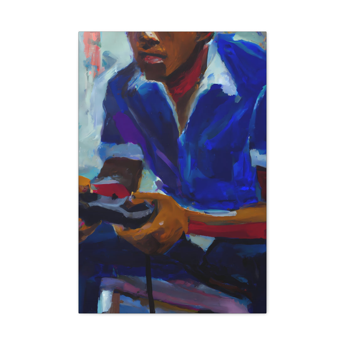 Black Man Gaming, Men Series CANVAS Wall Art