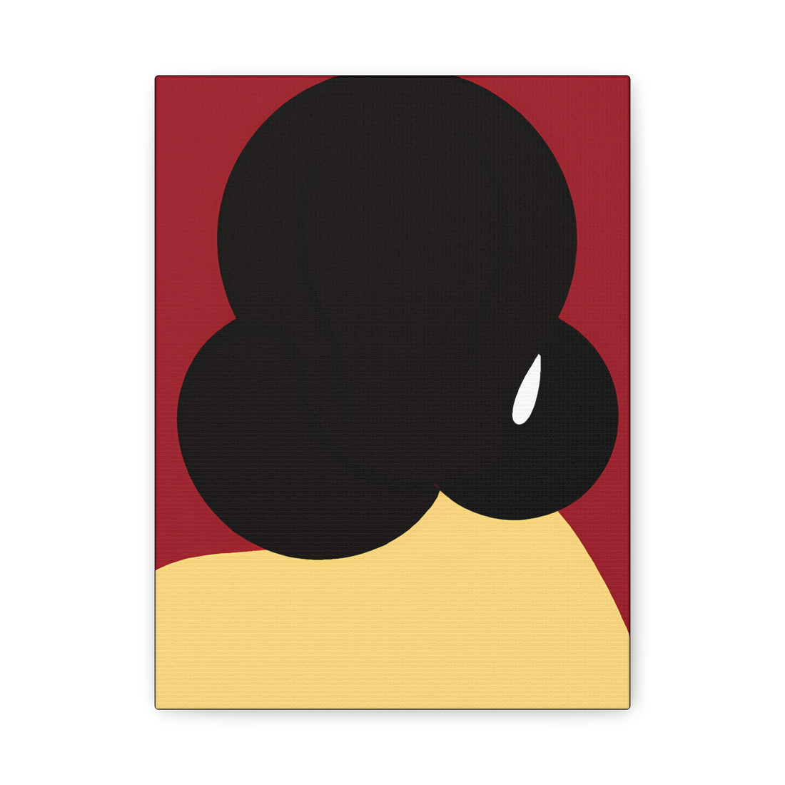 The Bun, Black Hair Art Series | Canvas Wall Art