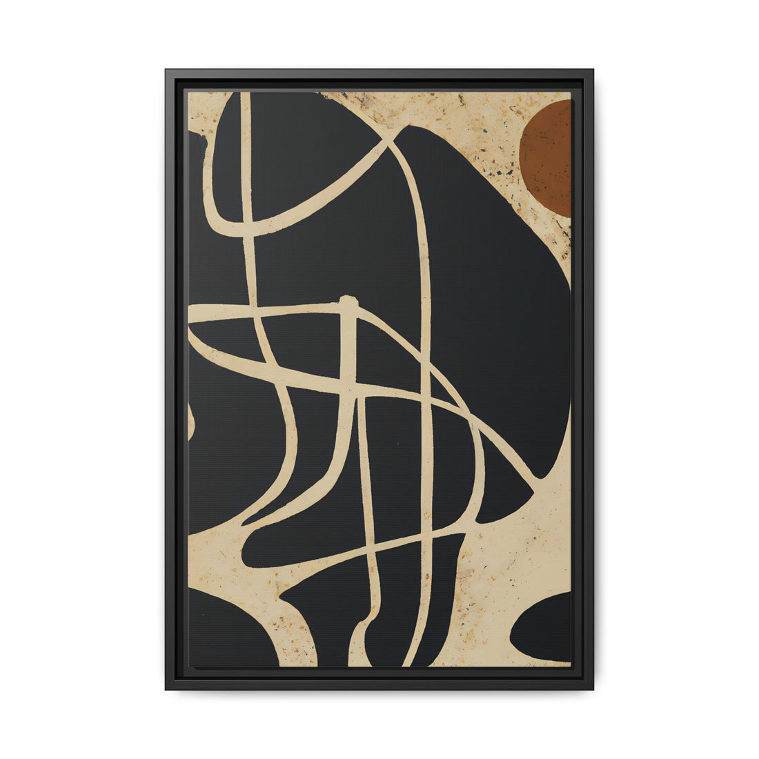 Risen Modern Art, Fluid Series | Framed Canvas Wall Art