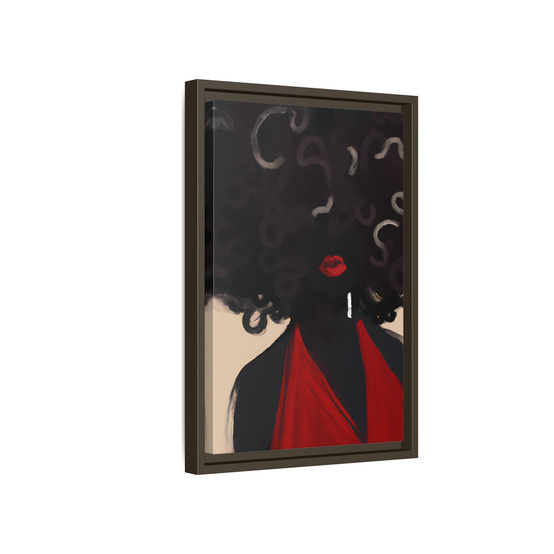 Afro Diva, Black Beauty Series | Framed Canvas Wall Art