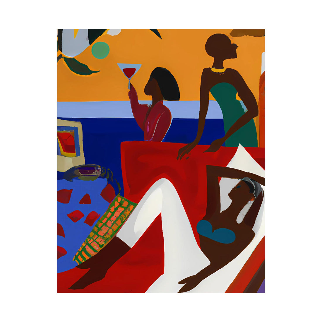 Crimson Lady, Lounge Series | Poster Print