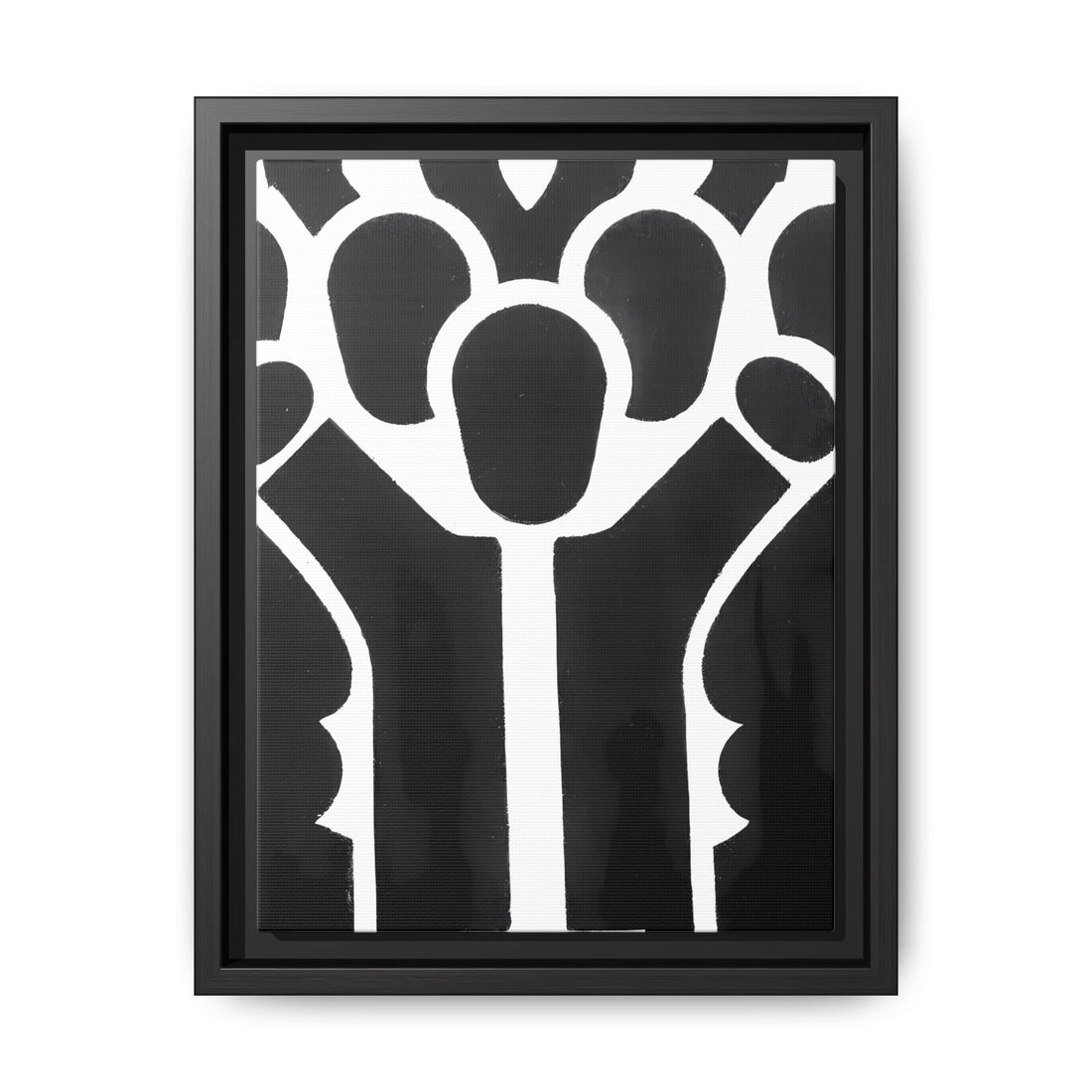 Hands Up, Fluid Series | Framed Canvas Wall Art