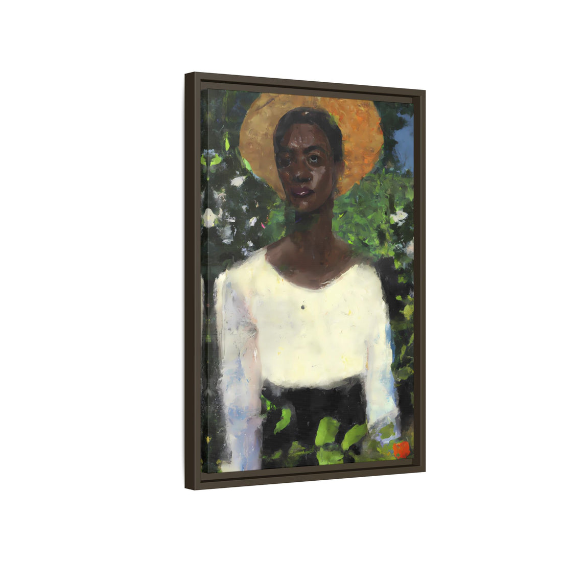 Lady 2, Cottage Series | Framed Canvas Art