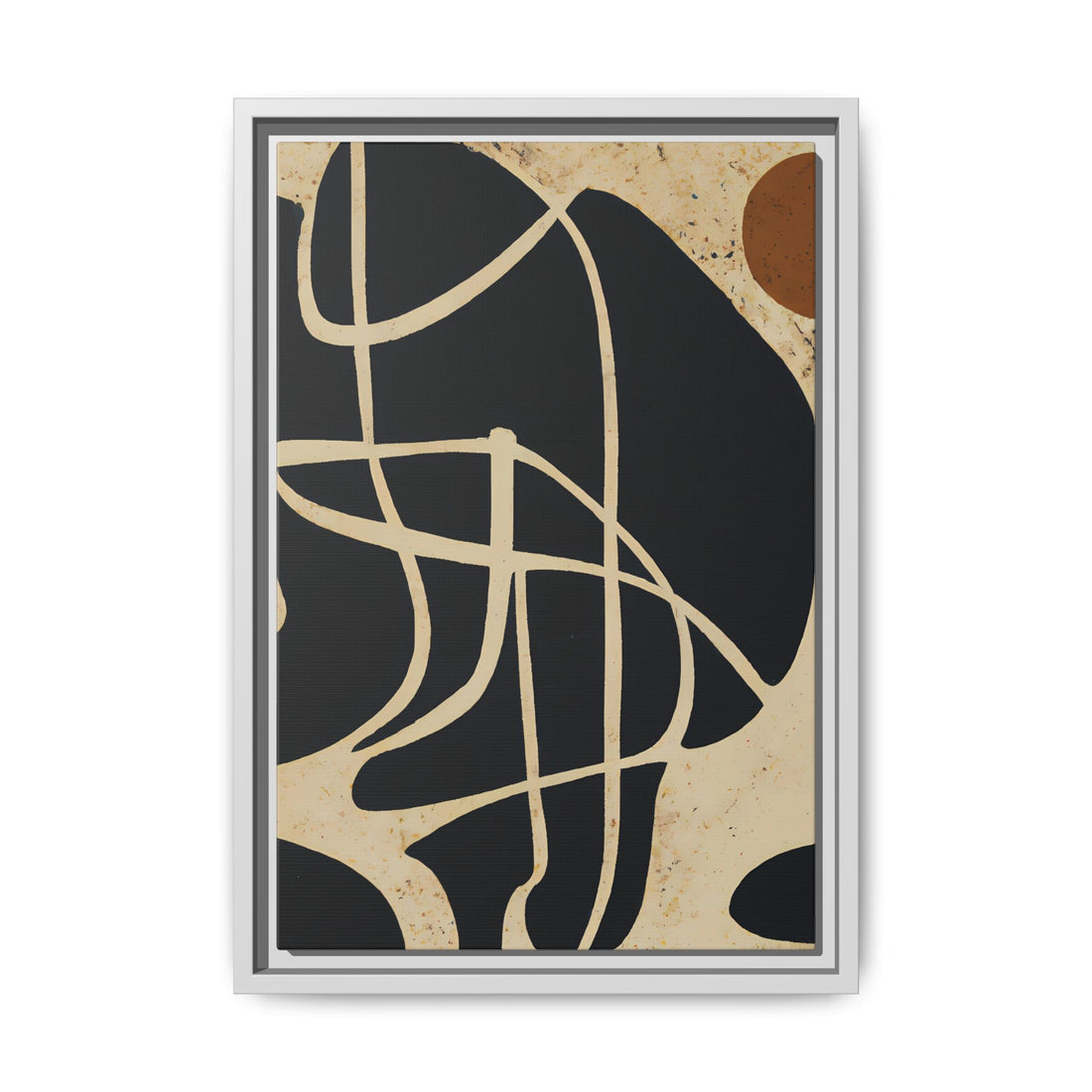Risen Modern Art, Fluid Series | Framed Canvas Wall Art