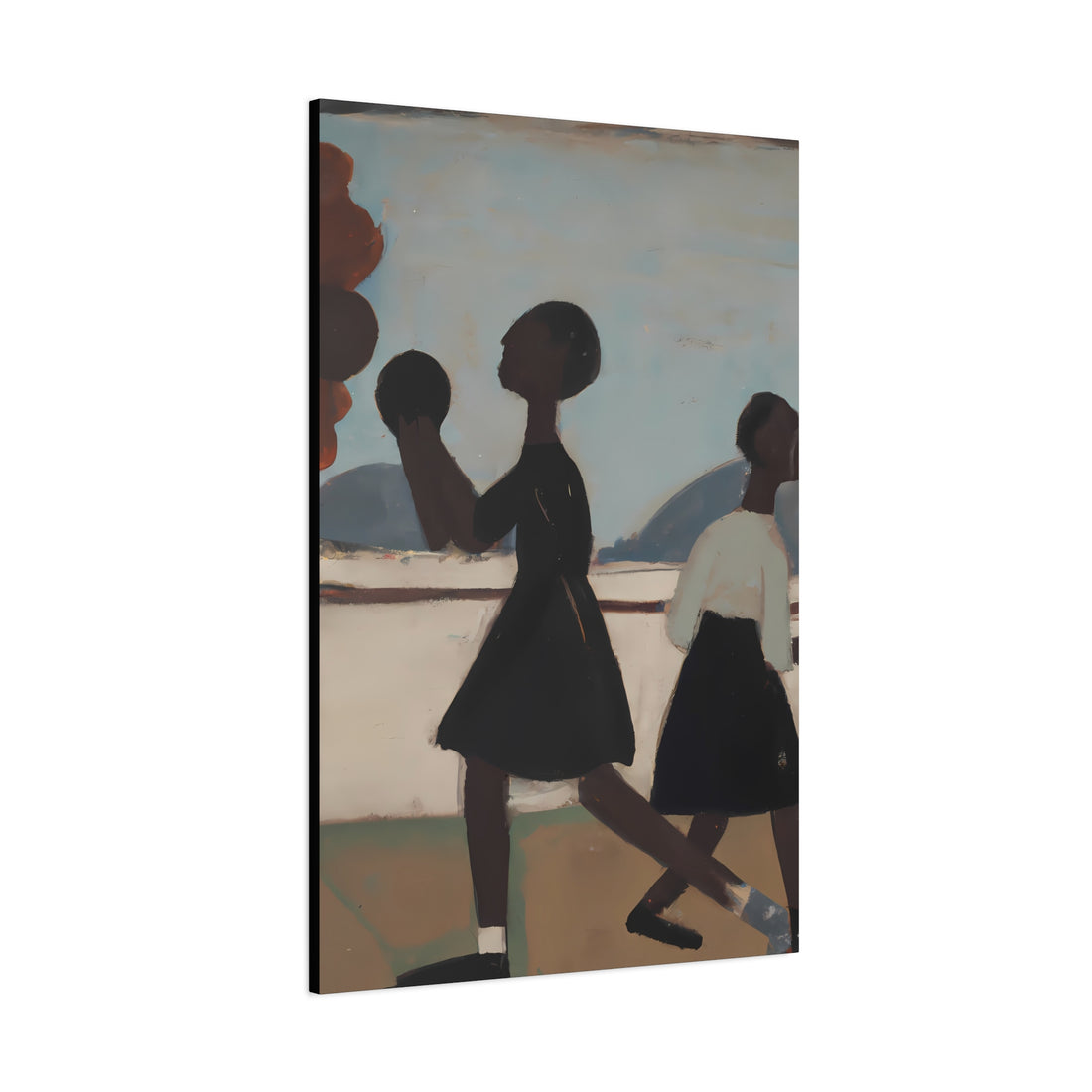 Play Ball, Folk Art Series CANVAS wall art