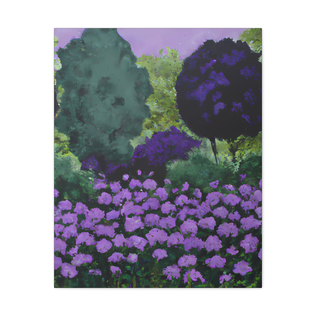 Purple Blooms, Cottage Series CANVAS wall art
