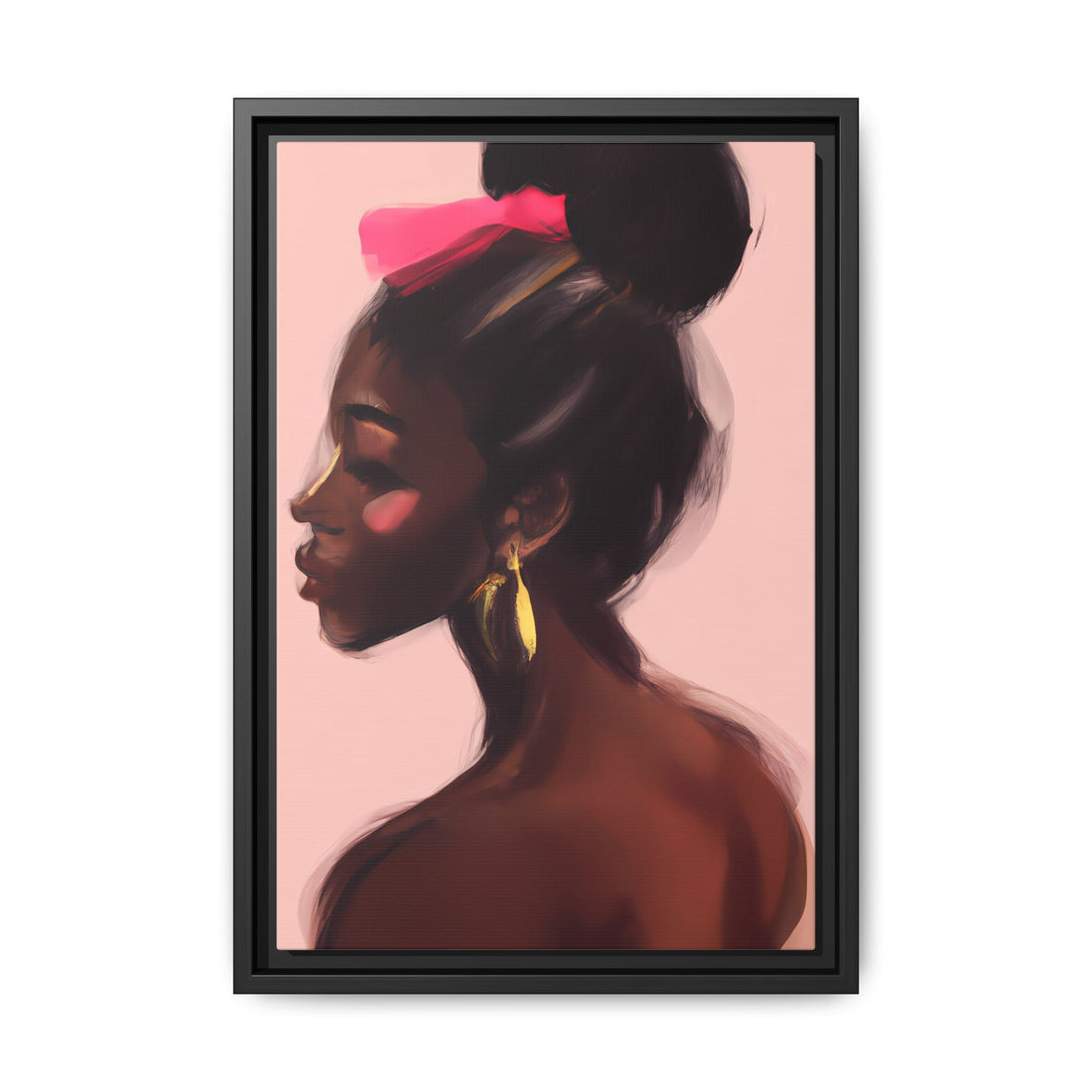 Dance Diva, Black Beauty | Framed Canvas Wall Art
